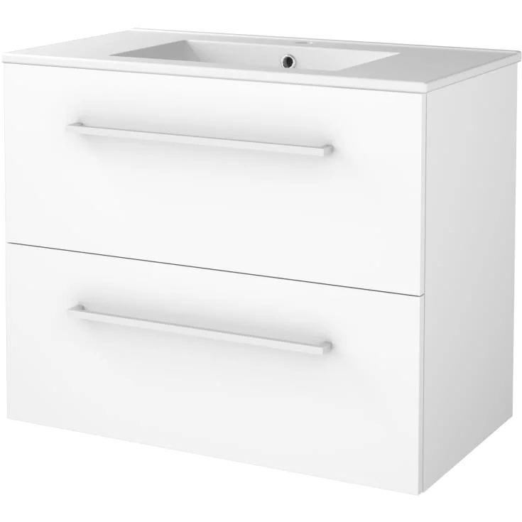 Sanibell Basicline møbelpakke, 80x46 cm, hvithøyglans | 1810171