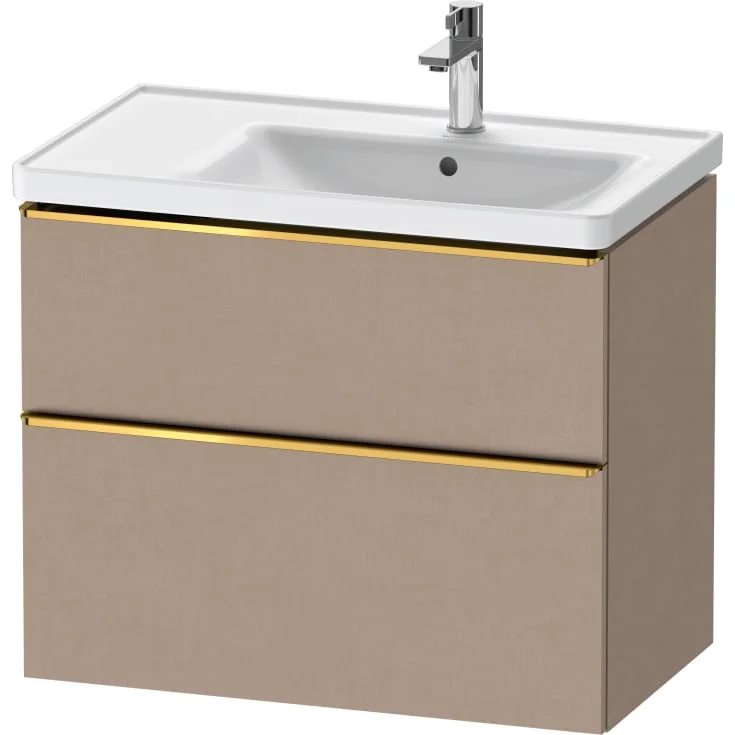 Duravit D-Neo servantskap, 78,4×45,2 cm, brun/gull | DE4358034750000