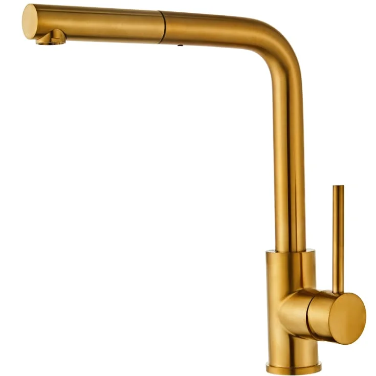 Zen Sanitary kjøkkenarmatur med uttrekkbar tut, messing | 82303116