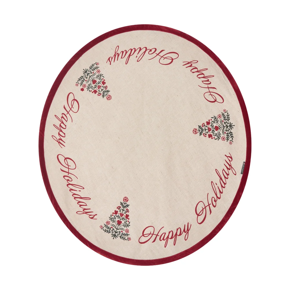 Jute Cotton Christmas Tree juletrematte Ø 110 cm v:3422432 Jute Cotton Christmas Tree juletrematte Ø 110 cm v:3422432