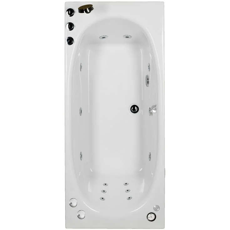 Bathlife Fridfull boblebad plus 160 cm, høyre, hvit | 40573540 Bathlife Fridfull boblebad plus 160 cm, høyre, hvit | 40573540