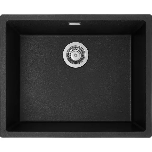 Secher Aalborg 540 kjøkkenvask, 58x46,5 cm, sort | GRA709