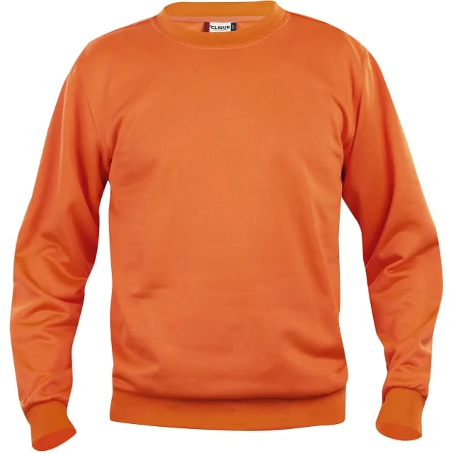 Clique Basic Roundneck collegegenser, oransje, str. 3XL | 021030-18_3XL Clique Basic Roundneck collegegenser, oransje, str. 3XL | 021030-18_3XL