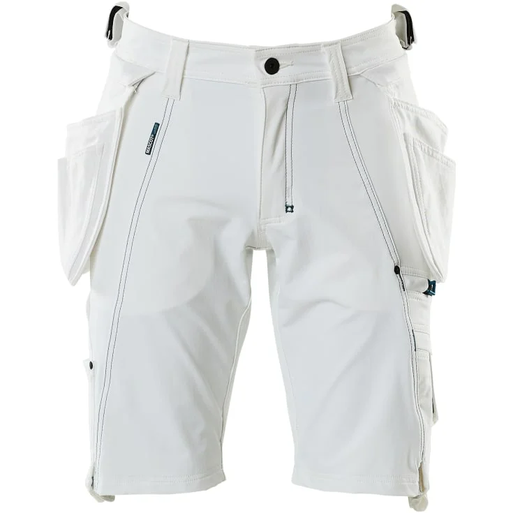 Mascot Advanced håndverkershorts med stretch, hvit, str. C43 | 17149-311-06_C43