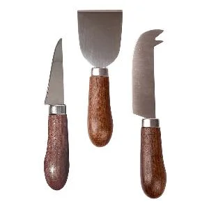 Astrid ostekniver sett 3 deler tre/rustfritt v:3653963 Astrid ostekniver sett 3 deler tre/rustfritt v:3653963