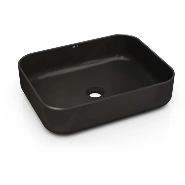 Bathco Dinan toppmontert servant, 50×39 cm, sort matt | 4154 Bathco Dinan toppmontert servant, 50×39 cm, sort matt | 4154