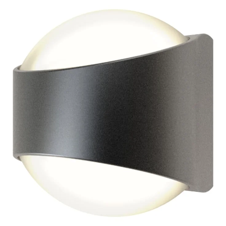 Ansell Lighting Misano Round utelys vegg, 4000K, grafittgrå | AMISACU/GR/CW