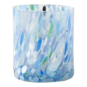 Swirl drikkeglass/lykt 35 cl blå multi v:5316069
