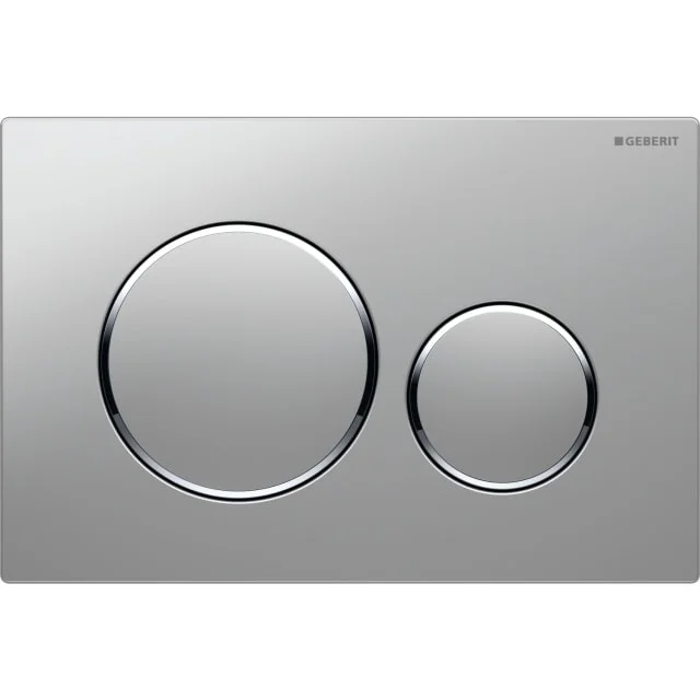 Geberit Sigma 20 Round betjeningsplate, matt krom/krom | 6166604