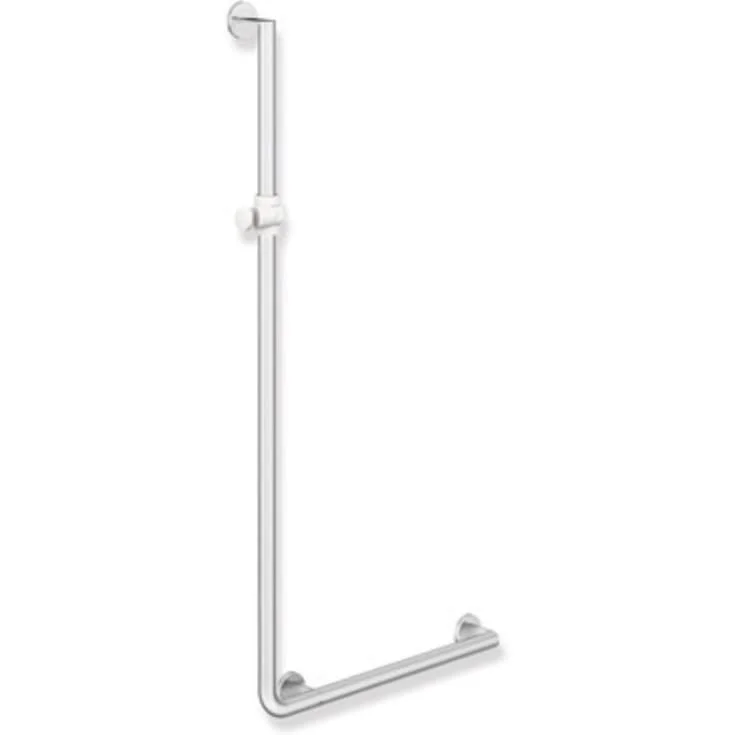 Hewi 900 L støttehåndtak/dusjstang, 60x125 cm, venstre, satin/hvit | 900.33.203XA 98