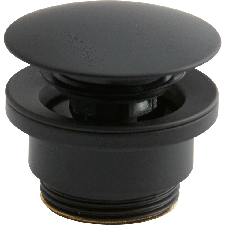 Lavabo Luna bunnventil, push-open, matt sort | 57002 Lavabo Luna bunnventil, push-open, matt sort | 57002