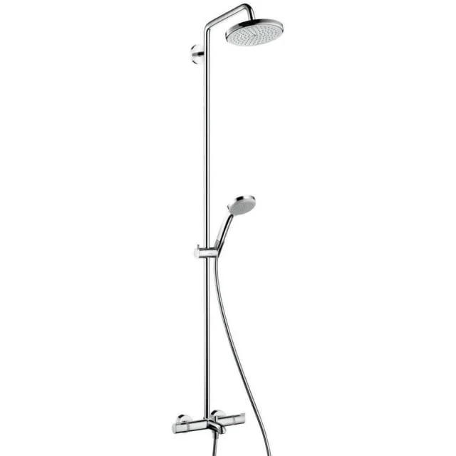 Hansgrohe Croma Air 220 badekararmatur med dusjsett, krom | 27223000 Hansgrohe Croma Air 220 badekararmatur med dusjsett, krom | 27223000