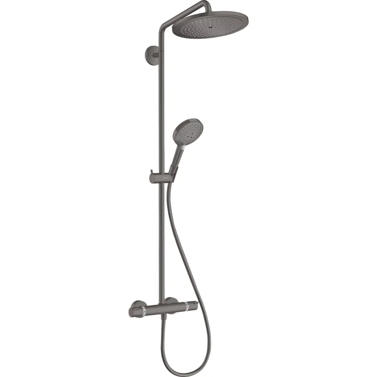 Hansgrohe Croma Select S 280 dusjsett, børstet sort krom | 26890340 Hansgrohe Croma Select S 280 dusjsett, børstet sort krom | 26890340