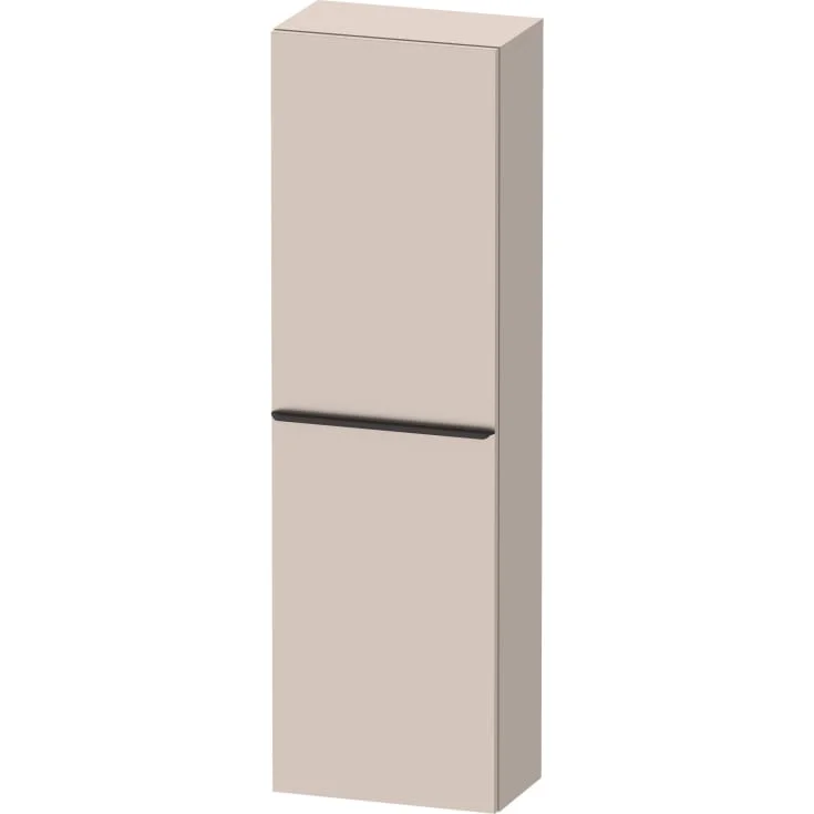 Duravit D-Neo høyskap, 40x132 cm, høyre, matt beige/sort | DE1318RBD910000