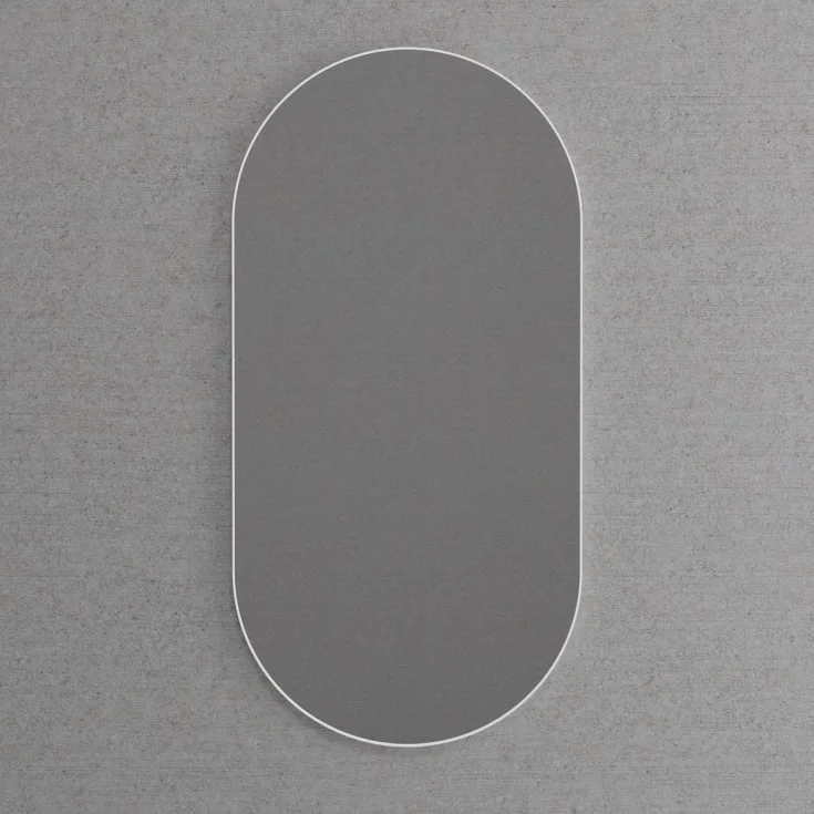 Scandtap Solid M1 speil, 50x100 cm, matt hvit | 46201