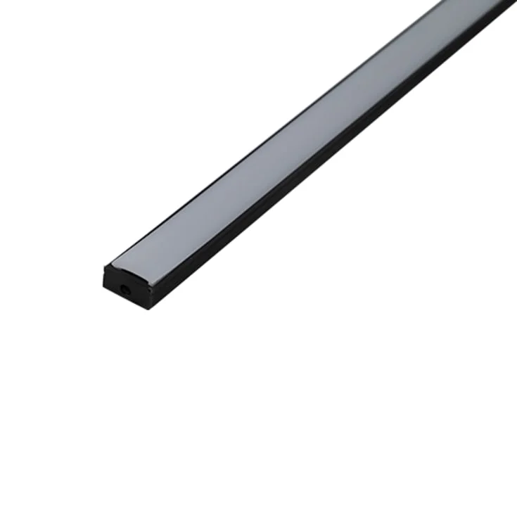 Ansell Lighting LED skinne, påbygg, 8x17,1 mm, 2 meter, svart | A/AP/SM/02/20/BL/01