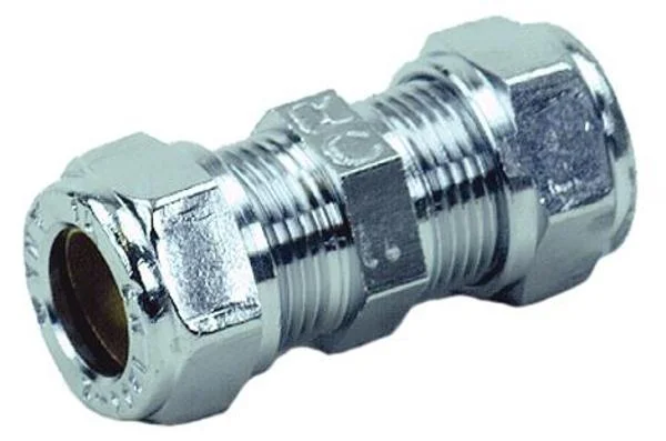 Klemringskobling rett forkrommet 12mm v:9074411 Klemringskobling rett forkrommet 12mm v:9074411
