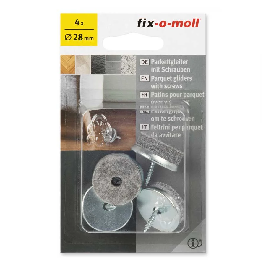 Filtknott i 100% ull med skrue 28mm v:2996290