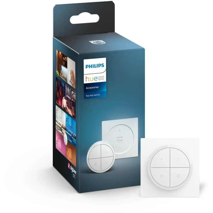 Philips Hue Tap Dial veggbryter, vit | 929003500101 Philips Hue Tap Dial veggbryter, vit | 929003500101