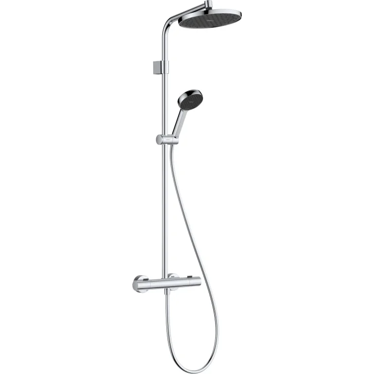 Hansgrohe Activera S Showerpipe 240 dusjset, vannbesparende, krom | 28078000