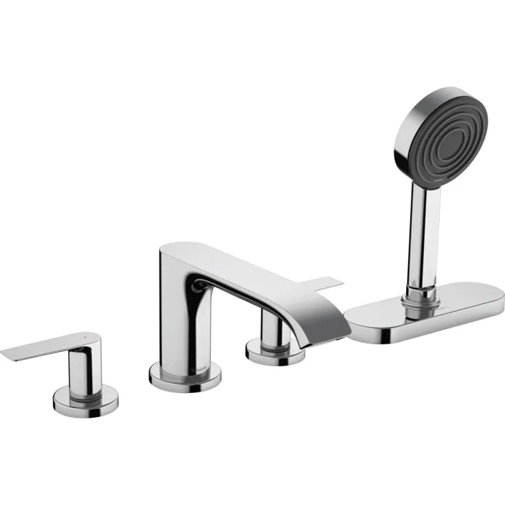 Hansgrohe Vivenis badekarbatteri med dusjsett, krom | 75444000