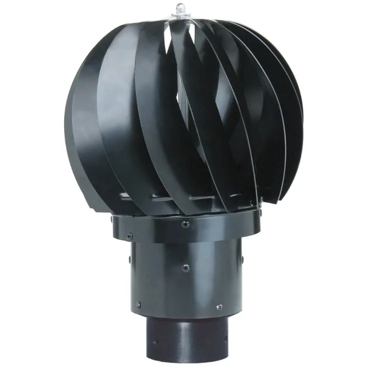 Biolan vindvifte, vinddrevet, for biotoalett, 75/110 mm, aluminium | 70572500 Biolan vindvifte, vinddrevet, for biotoalett, 75/110 mm, aluminium | 70572500