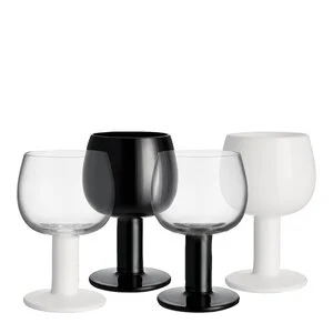 Farsglass glass 40 cl 4 stk hvit/svart v:7973420 Farsglass glass 40 cl 4 stk hvit/svart v:7973420