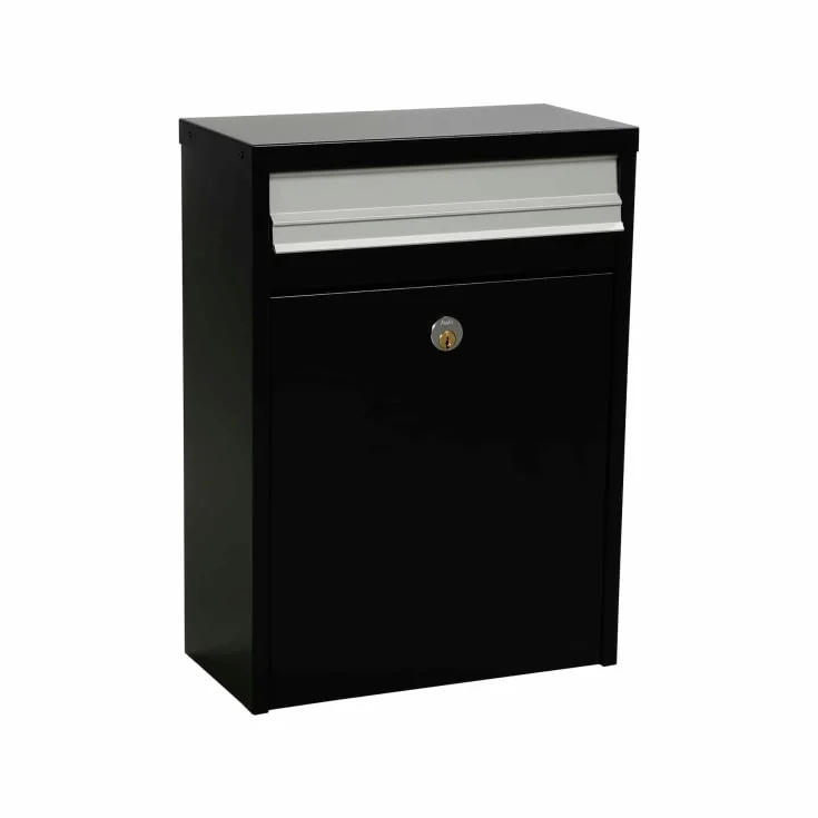 Me-fa Piano 350 postkasse, med lås, svart | 350110R Me-fa Piano 350 postkasse, med lås, svart | 350110R