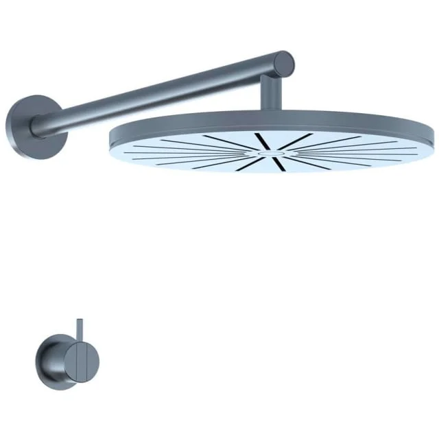 Vola 2261 dusjbatteri, med hodedusj, messing natur | 2261-19