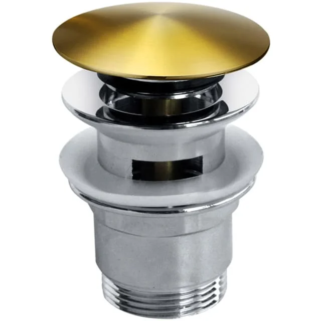Hafa bunnventil, push open, børstet messing pvd | 1349945 Hafa bunnventil, push open, børstet messing pvd | 1349945
