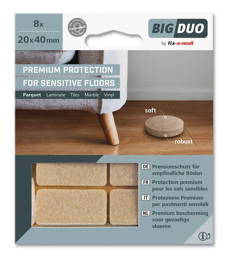 Filtknott med glatt overflate 20x40mm v:3315029