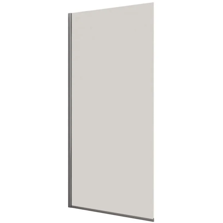 Dansani Match dusjvegg, modell D, 117 cm, klart glass, krom profil | D121-05