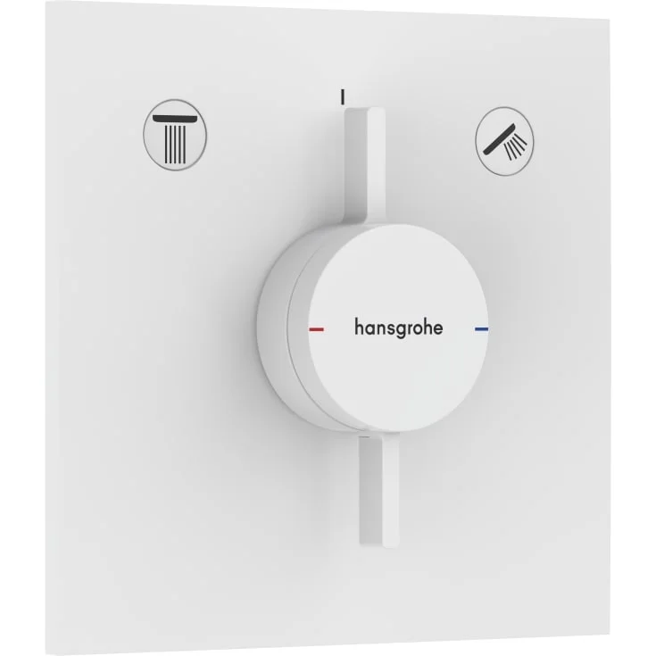 Hansgrohe DuoTurn E dusjbatteri, med 2 uttak, med 2 uttak, matt hvit | 75417700 Hansgrohe DuoTurn E dusjbatteri, med 2 uttak, med 2 uttak, matt hvit | 75417700