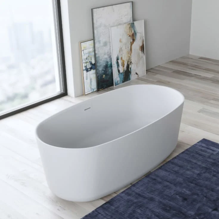 Copenhagen Bath Hornbæk 148 frittstående badekar, 148×75 cm, hvit matt | 40030038 Copenhagen Bath Hornbæk 148 frittstående badekar, 148×75 cm, hvit matt | 40030038