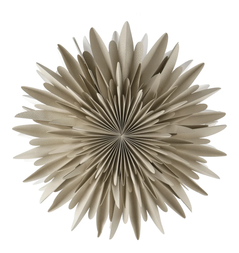 Luna adventsstjerne beige med prikker v:3022618