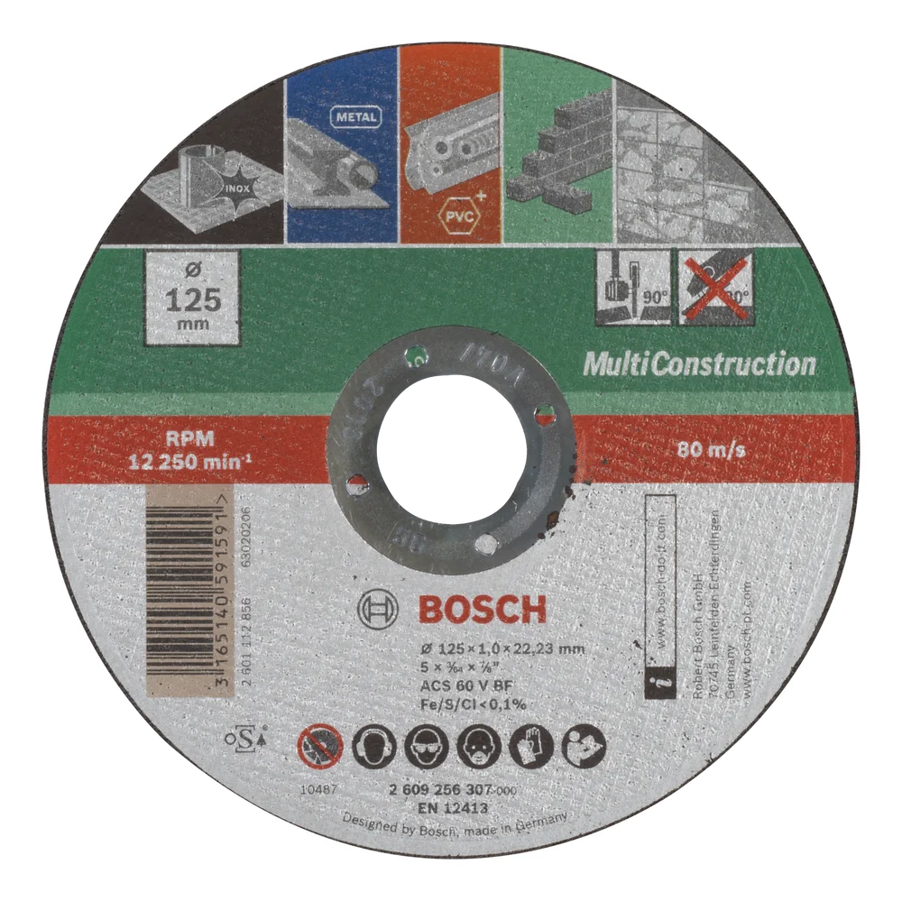 Kappeskive 125×1,0x22,23mm Multicon v:4714928