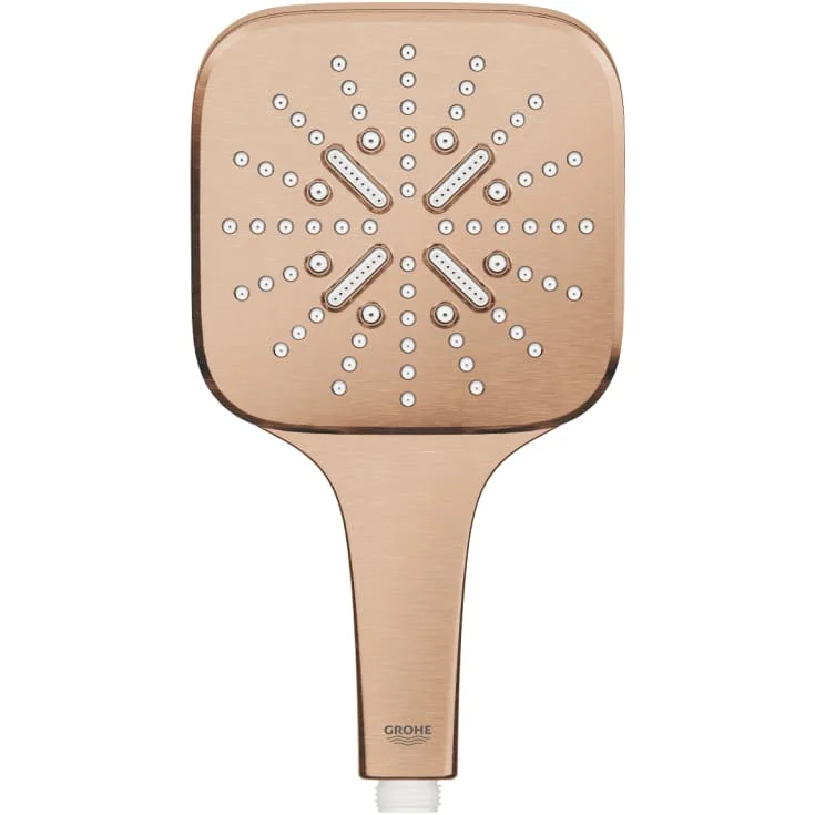 Grohe Rainshower SmartActive 130 Cube hånddusj, vannbesparende, kobber | 26582DL0 Grohe Rainshower SmartActive 130 Cube hånddusj, vannbesparende, kobber | 26582DL0