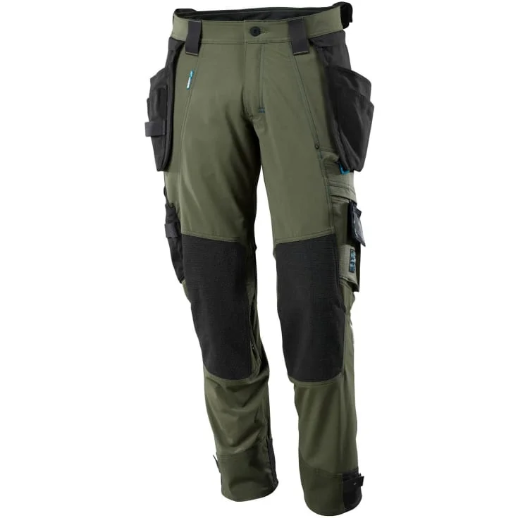 Mascot Advanced arbeidsbukse med stretch, grønn, str. 90C49 | 17031-311-33_90C49