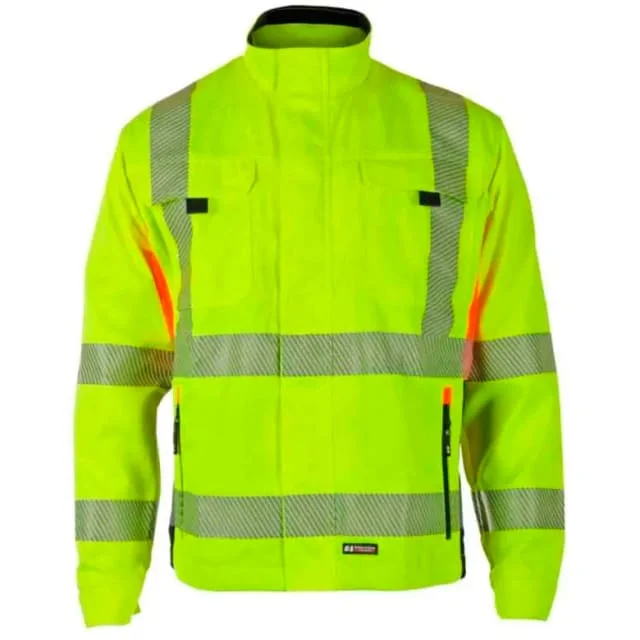 Bekken & Strøm Gjøvik arbeidsjakke, HiVis kl.3, unisex, str. 54, gul/sort | 646578