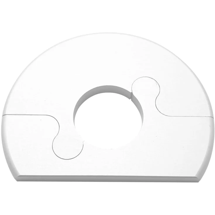 Alu Fit rosett, 15 mm, børstet hvit | met45016hc