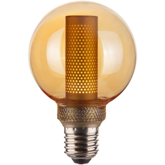Halo Design Colors Core E27 globepære, ravfarget, Ø8 cm | 937127