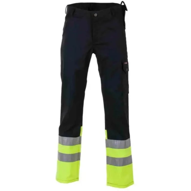 Bekken & Strøm Dokka arbeidsbukse, HiVis kl.1, unisex, str. C60, sort/gul | 644932 Bekken & Strøm Dokka arbeidsbukse, HiVis kl.1, unisex, str. C60, sort/gul | 644932