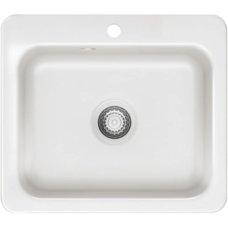 Lavabo Juna 57 kjøkkenvask, 57,5x51 cm, hvit | 11350DK