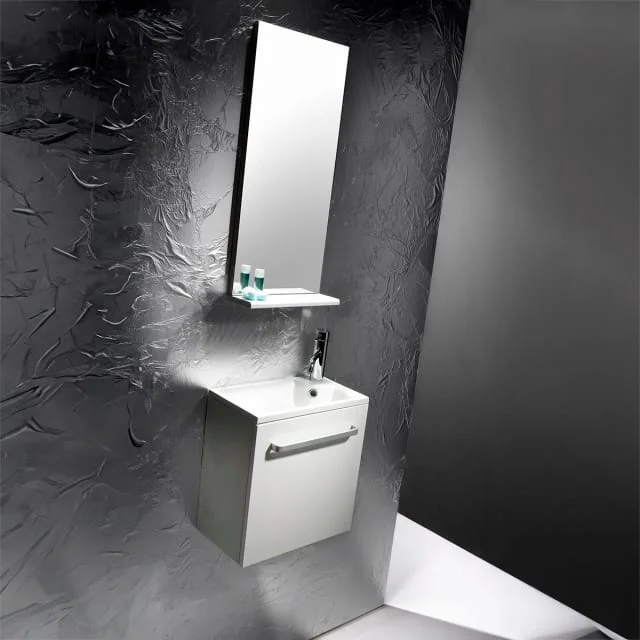 Bathco Niza møbelpakke, 44 cm, hvit høyglans | 9901BL