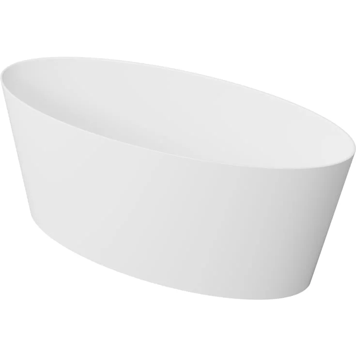 Bathlife Blund frittstående badekar i støpemarmor, 158×71,8 cm, hvit | 40960510 Bathlife Blund frittstående badekar i støpemarmor, 158×71,8 cm, hvit | 40960510