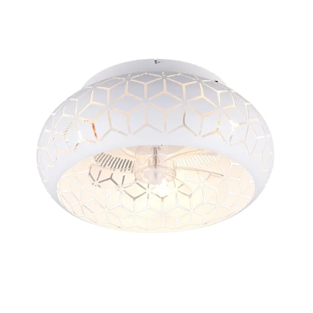 Trio Lighting Bidar takvifte med lys, hvit | R61574031