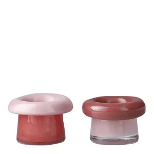Soma telyslykt 7,5 cm 2 stk rose/terracotta v:5297226