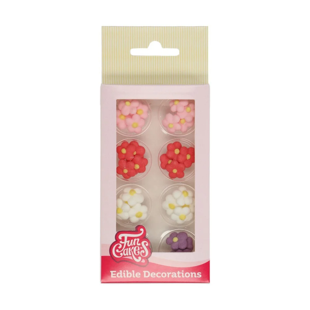 Kakepynt spiselig miniblomster 32stk v:6186044
