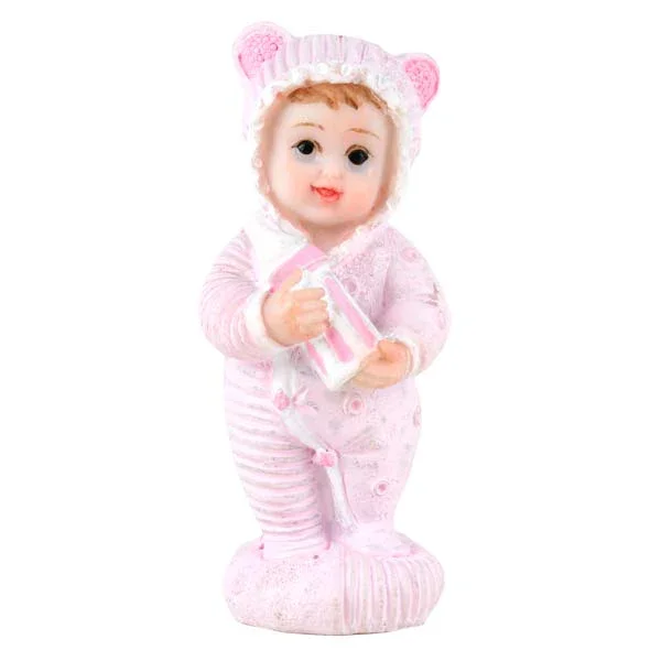 Baby med flaske 7,5cm blå v:4688997