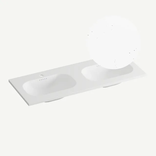 Korsbakken Nice møbelservant, dobbel, 120,5x46,5 cm, terrazzo pepper | 463207121